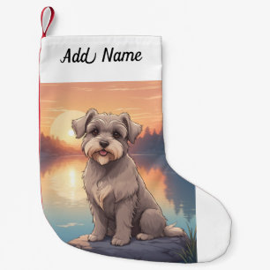 Petite Chaussette De Noël Schnauzer