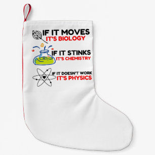 PETITE CHAUSSETTE DE NOËL SCIENCE BIOLOGY CHIMIISTRY PHYSICS