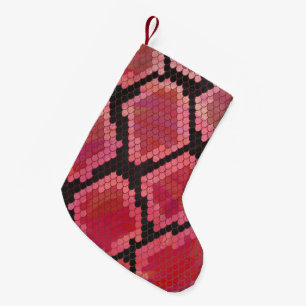 Petite Chaussette De Noël Serpent noir et rouge