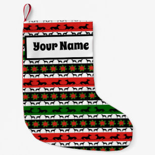 Petite Chaussette De Noël Silhouettes de Noël Greyhound 
