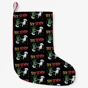 Petite Chaussette De Noël Six Seven Meme Drôle Moyen Type Noël Viral 6 7 