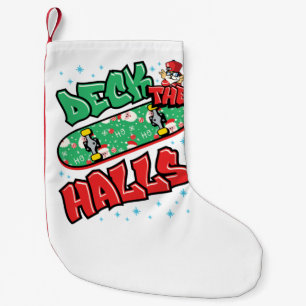 Petite Chaussette De Noël Skateboard Noël Skateboard Deck the Halls