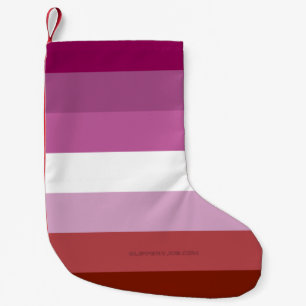 Petite Chaussette De Noël SlipperyJoe's lesbian pride flag feminine communit