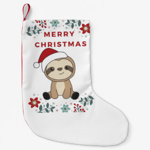 Petite Chaussette De Noël Sloth Christmas Snow Winter Animals Sloths
