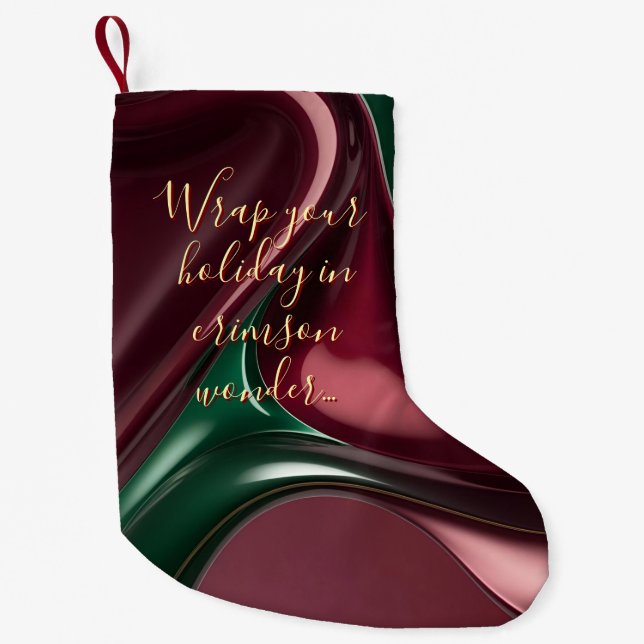 Petite Chaussette De Noël Small Christmas stocking in stylish graphic (Devant)