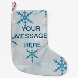 Petite Chaussette De Noël Snowflakes Bling