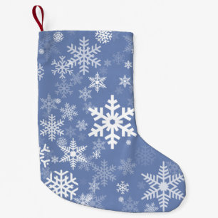 Petite Chaussette De Noël Snowflakes Personnaliser graphique Arrière - plan