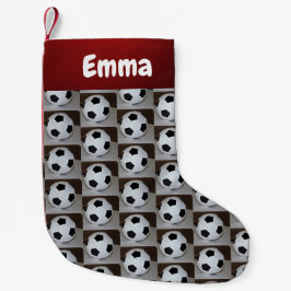 Petite Chaussette De Noël Soccer Noël Stocker