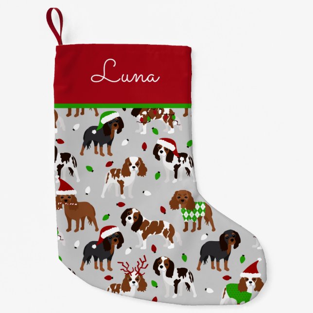 Petite Chaussette De Noël Spaniel de Christmas (Devant)