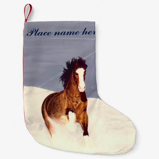 Petite Chaussette De Noël Stand de Noël de course de neige Starlight (Devant)