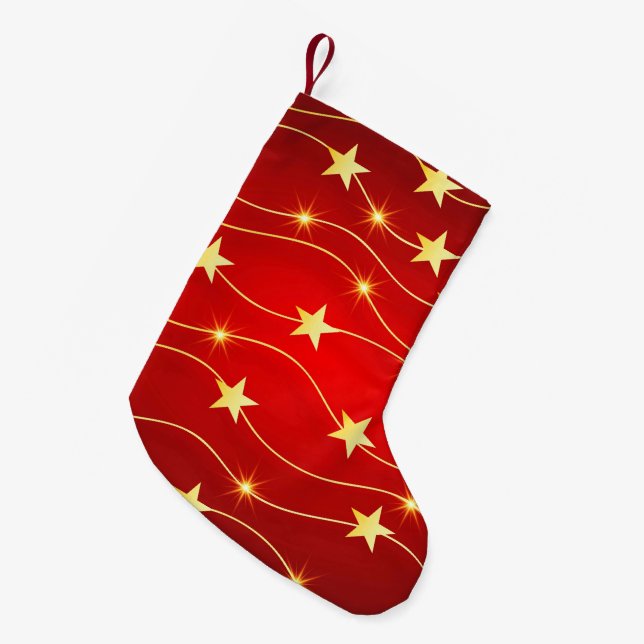 Petite Chaussette De Noël Star Adored Ruby Motif rouge (Devant (Accrochage))