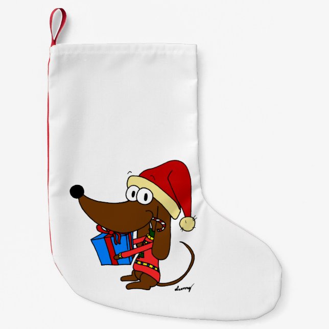 Petite Chaussette De Noël Stockage de Noël de père Noël Midge - Personnalisa (Devant)