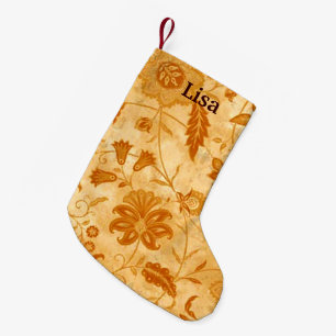 Petite Chaussette De Noël Stockage de Noël Floral personnalisé