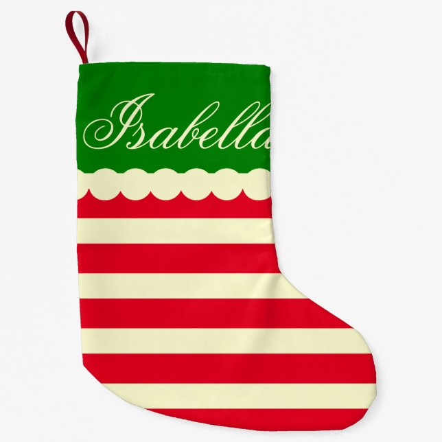 Petite Chaussette De Noël Stockage de Noël sur bande dessinée (Devant)