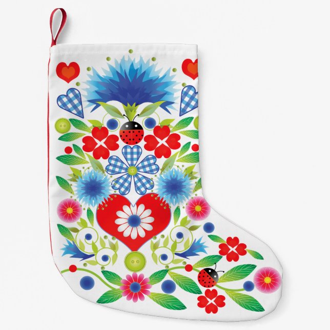 Petite Chaussette De Noël Stocking de Noël Folkfest (Devant)