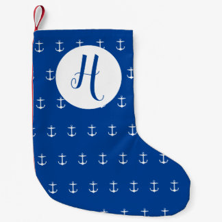 Petite Chaussette De Noël Style marine Ancre