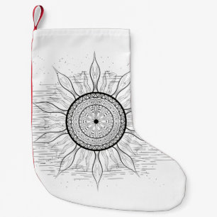 Petite Chaussette De Noël Sun Mandala 1