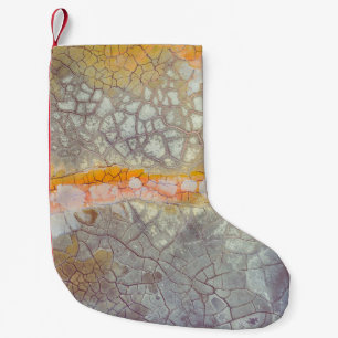 Petite Chaussette De Noël Surface de béton Brown et gris