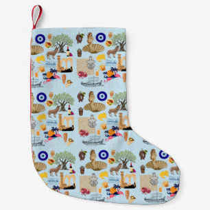 Petite Chaussette De Noël Symboles de Chypre Amateurs de voyage