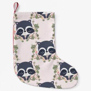 Petite Chaussette De Noël Tatouage Panda et Fleur
