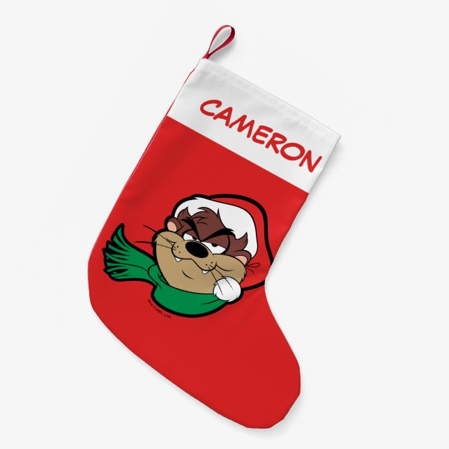 Petite Chaussette De Noël TAZ™ "Naughty Not Nice" (Devant (Accrochage))