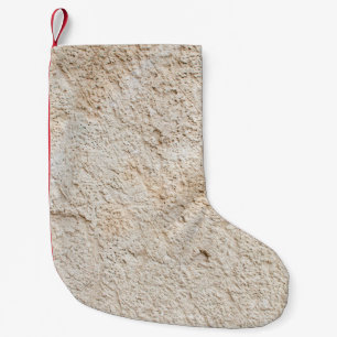 Petite Chaussette De Noël Texture claire de vieux mur antique, couche de con