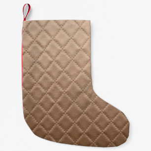 Petite Chaussette De Noël Textureleather en cuir, motif, abstrait, animal,