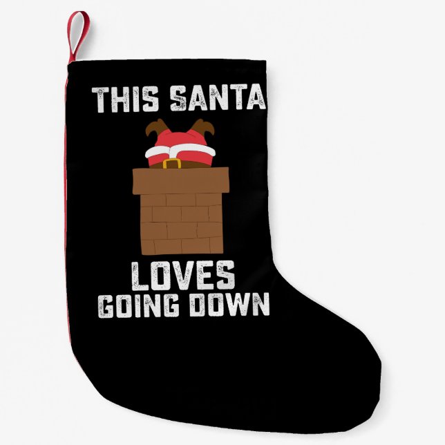 Petite Chaussette De Noël This Santa Loves Going (Devant)