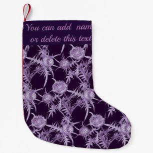 Petite Chaussette De Noël THISTTLE violet motif