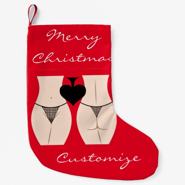 Petite Chaussette De Noël Thong Panty Spade Thunder_Cove (Devant)