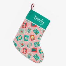 Timbres postés de Noël rétro
