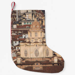 Petite Chaussette De Noël toiture de ville italienne vue antique, architectu