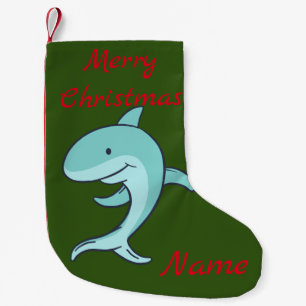 Petite Chaussette De Noël Tonnerre-Cove de Dauphin Bleu