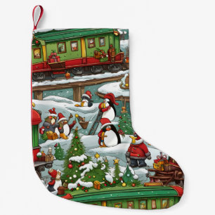 Petite Chaussette De Noël trains de Noël