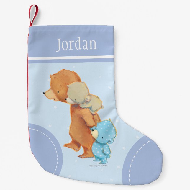 Petite Chaussette De Noël Trois adorables amis de l'ours (Devant)