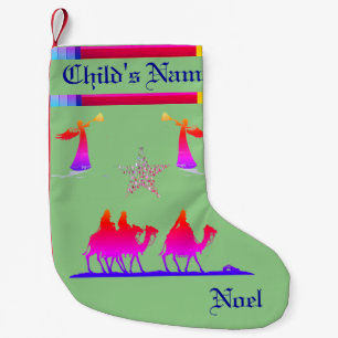 Petite Chaussette De Noël Trois Sages Hommes / Angels Se Stocker