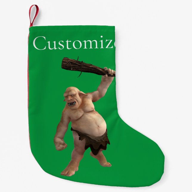 Petite Chaussette De Noël Troll moche Thunder_Cove (Devant)