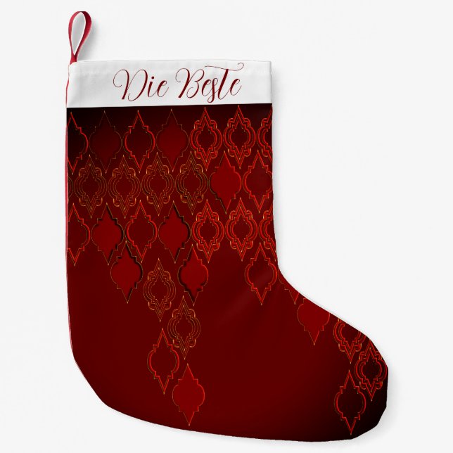 Petite Chaussette De Noël Tronc de Noël, Noble Design (Devant)