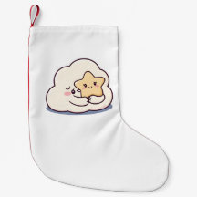 Un nuage timide embrasser une étoile