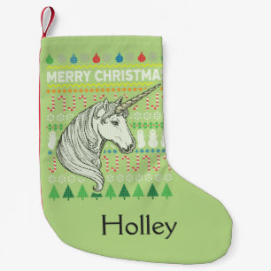 Petite Chaussette De Noël Unicorne Ugly Christmas Sweat Wildlife Series