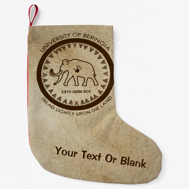 Petite Chaussette De Noël Université de Beringia Mammoth (Devant)