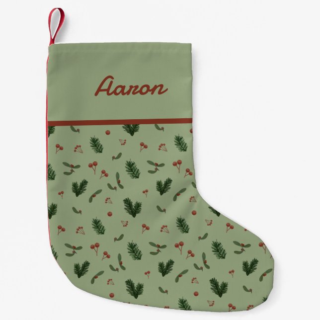 Petite Chaussette De Noël vacances hiver (Devant)