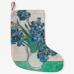 Petite Chaussette De Noël Van Gogh Iris Vase Peinture Impressionnisme
