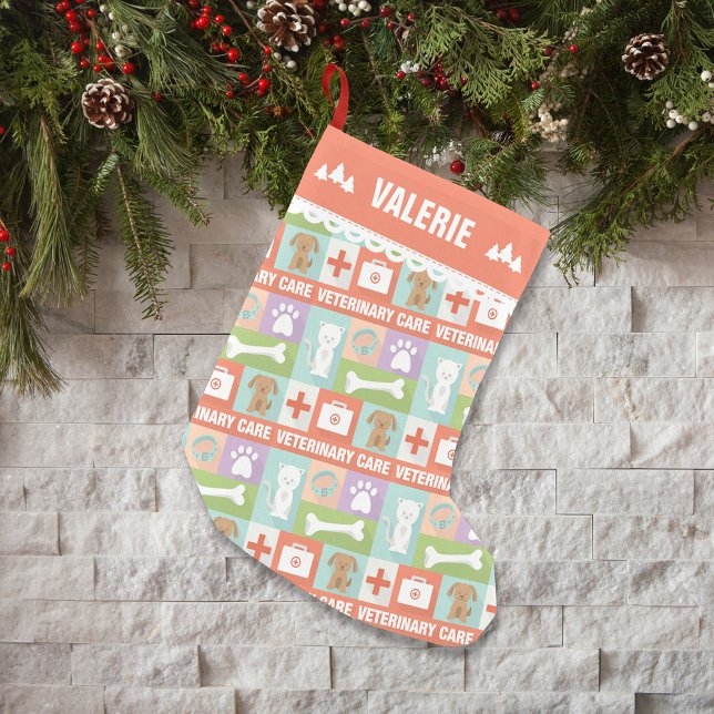 Petite Chaussette De Noël Vétérinaire de soins pour animaux (Créateur téléchargé)