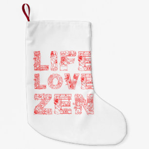 Petite Chaussette De Noël Vie, Amour, Zen