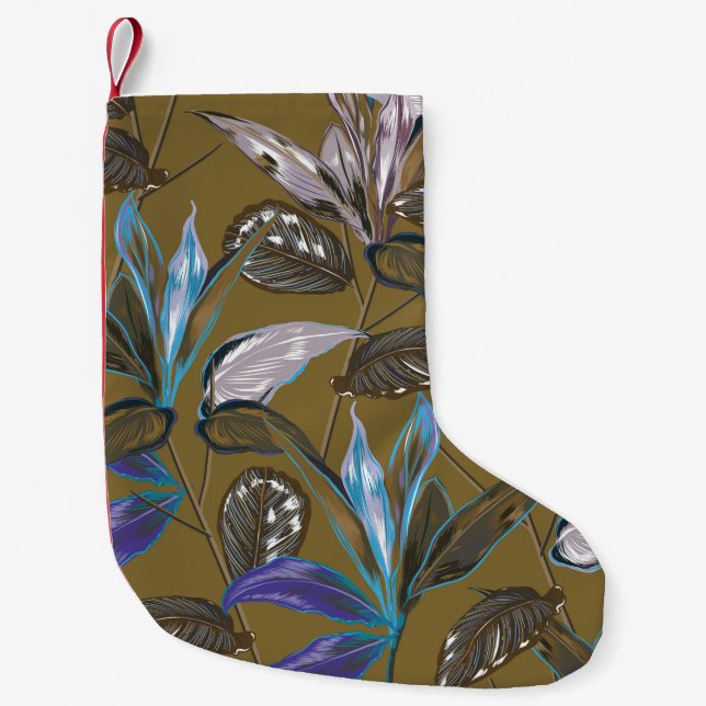 Petite Chaussette De Noël Vieille texture murale avec fissures, arrière - pl (Devant)