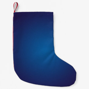 Petite Chaussette De Noël Vignette en bleu foncé profond