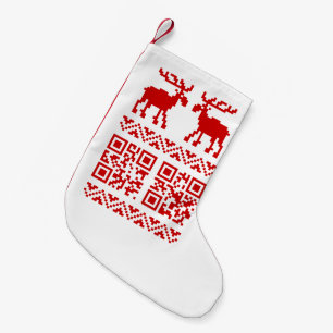 Petite Chaussette De Noël Vilain Sweater QR Code Bonne année!
