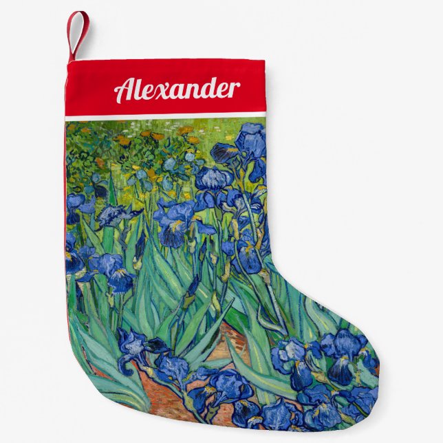 Petite Chaussette De Noël Vincent Van Gogh - Irises (Devant)