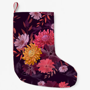 Petite Chaussette De Noël Vintage floral : Splendor jardin d'automne